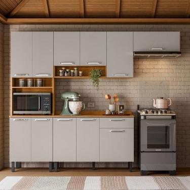 Imagem de Cozinha Compacta 4 Peças 11 Portas 1 Gaveta com Paneleiro para Forno V