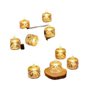 Imagem de Lâmpada Noturna Eletrônica De Cristal LED Sem Chama Com Casca Transpar