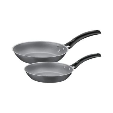 Imagem de Conjunto Frigideiras Tramontina Turim Antiaderente Alumínio Chumbo, Ci