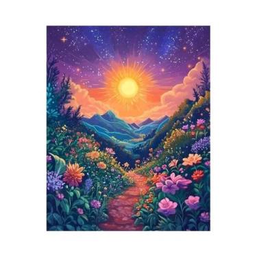 Imagem de Pintura Em Diamante 5D Floresta, DIY Personalizável, Decoração De Casa