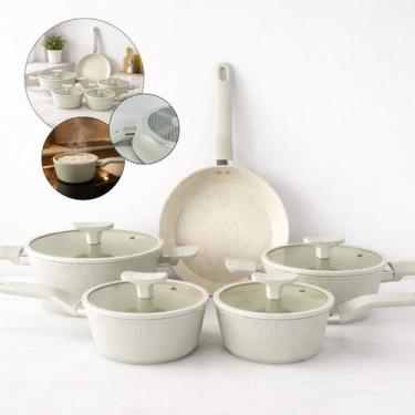 Imagem de Conjunto de Panelas 5 Peças, Alumínio Estrutura 2,5mm e Borda 3,5mm, R