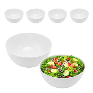 Imagem de Kit 4 Tigela Bowl De Vidro Redonda Sobremesa Branco Opaline - CLICK HO