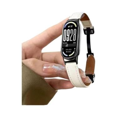 Imagem de Pulseira De Couro Magnética De Substituição Para Xiaomi Mi Band 10 9 8