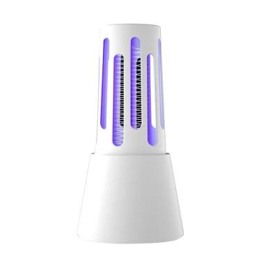 Imagem de Abajur Armadilha Mata Mosquito Pernilongo Inseto Mosca Led Usb Branco