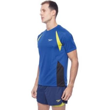 Imagem de Camiseta Masculina Speedo Run Faster - AZUL ROYAL PRETO-Masculino