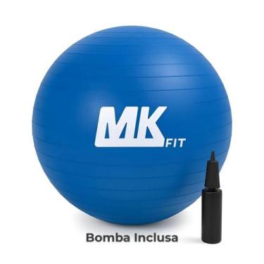 Imagem de Bola Pilates Suiça 65cm Abdominal Yoga Gym Ball Bomba Inclusa MKFIT, A
