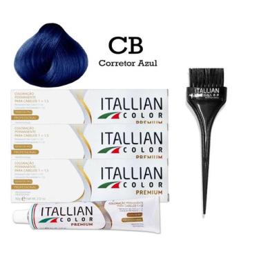 Imagem de 3 Unidades Coloração CB Corretor Azul  Itallian Color - Itallian Hairt