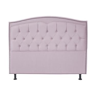 Imagem de Cabeceira Casal King 195cm Para Cama Box Diana Suede Lilás - DS Estofa