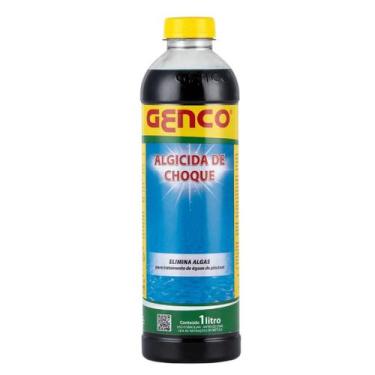 Imagem de Algicida De Choque Genco Tratamento Piscina Elimina Algas 1l