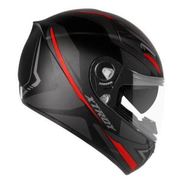 Imagem de Capacete Moto Ebf Xtroy Com Óculos Interno Fumê + Narigueira - - EBF C