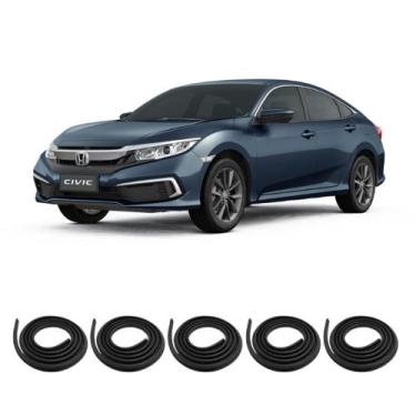 Imagem de Kit Borracha Vedação Das 4 Portas + Borracha Do Porta Malas do Honda C