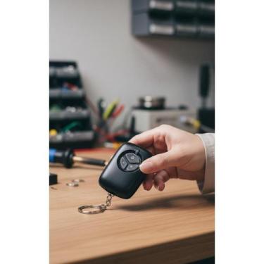 Imagem de 2x Controle Remoto Alarme/Cerca Elétrica Preto 100m Alcance - Congratu