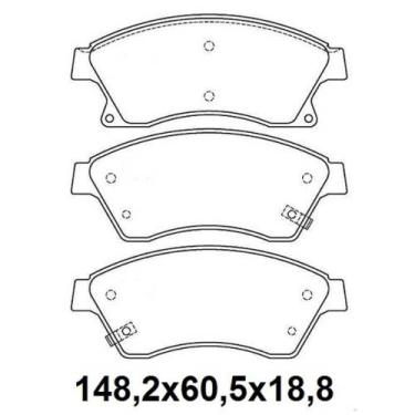 Imagem de PASTILHA FREIO DIANTEIRA para CRUZE 1.8 16V 12/ - BOSCH