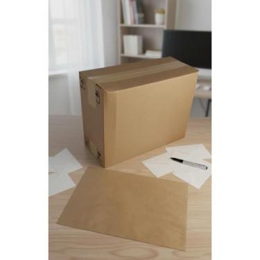 Imagem de 2x Envelopes Kraft 24x34cm 80g - 250 Unidades Essenciais - Congratulat