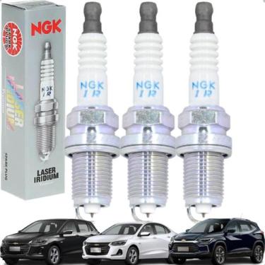 Imagem de Jogo 3 Velas De Ignição Ngk Gm Onix Plus Tracker 1.0 1.2 12v