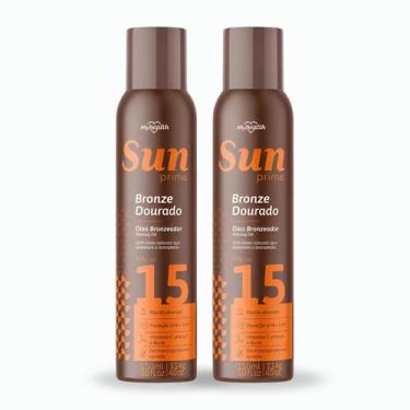 Imagem de Kit 2 Oléo Bronzeador AE FPS15 Sun Prime 150ml Rápido Vitami - My Heal