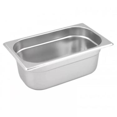 Imagem de Kit Com 3 Cubas Gn Gastronômicas Rechaud Buffet Inox 1 Por 4 x 150 mm 