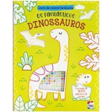 Imagem de Livro de Colorir Brilhante - Dinossauros - HAPPY BOOKS, Sortido