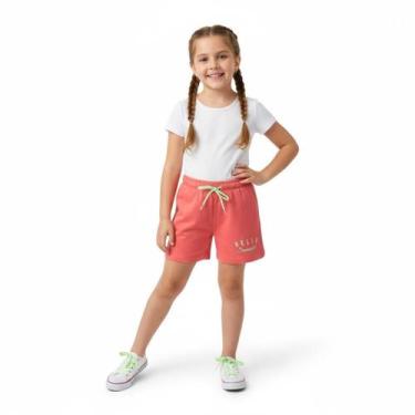 Imagem de Shorts Infantil Menina com estampa Arrumadinhos, Laranja, 06