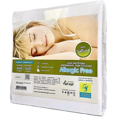 Imagem de Capa Impermeável Antiácaro Colchão Solteiro 88cmX1,88mX25cm Elástico -