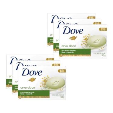 Imagem de Kit Sabonete Dove Erva Docê 90g c/6un