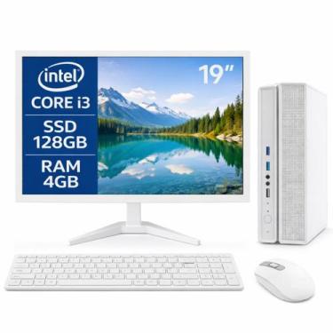 Imagem de Computador Slim BR Completo I3 6ª Gen 4GB SSD 128GB Nvme W11 - MultiPC