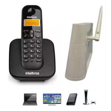 Imagem de Telefone Sem Fio Intelbras Para Chip 4g Claro Vivo Oi Tim Bc, Preto, 1