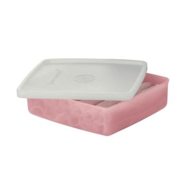 Imagem de Potes refri box 400 ml para frios rosa da tupperware