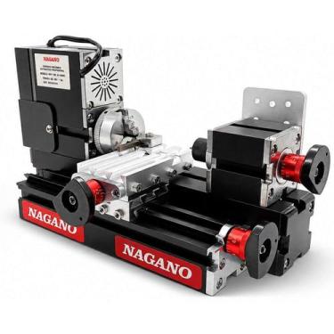 Imagem de Mini Torno Mecânico Alta Potência 60w 12000 RPM 12 VDC - Nagano