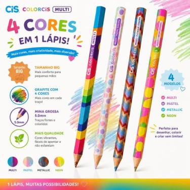 Imagem de Lápis de Cor ColorCis Multi Kit com 4 Modelos  Traço Macio e Vibrante