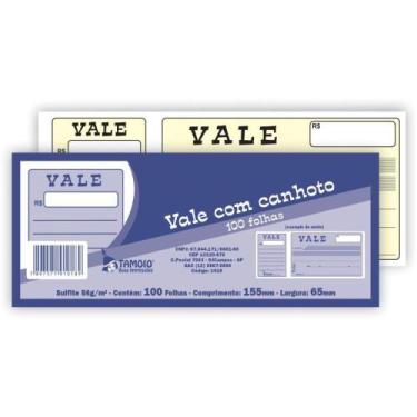 Imagem de Impresso Recibo Vale com Canhoto 100FLS PCT.C/05 - Tamoio