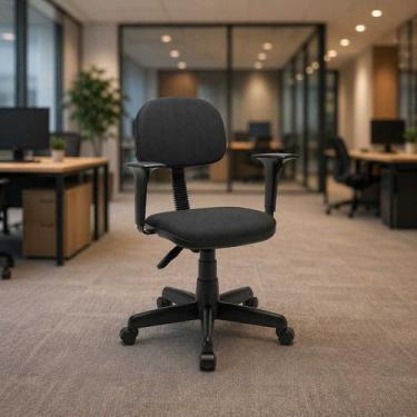 Imagem de Cadeira Escritório Giratória Secretária Classic Braço Regulável Nr 17 
