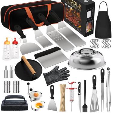 Imagem de Kit de Acessórios para Chapa e Churrasco ao Ar Livre Furnhome com 134 