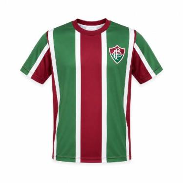Imagem de Camisa Braziline Fluminense Somar - Infantil - Verde/Grená, Verde escu