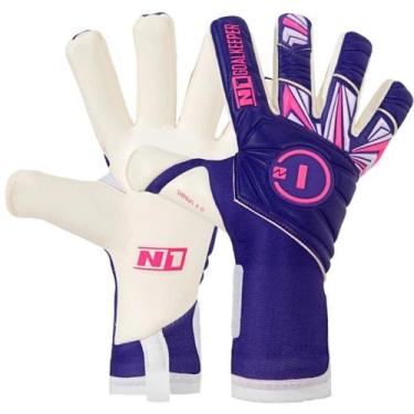 Imagem de Luva de Goleiro Profissional N1 Sirius 2.0 - N1 Goalkeeper, Roxo, 8