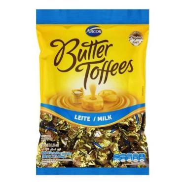 Imagem de Bala de Caramelo Leite Butter Toffees Pacote 500g