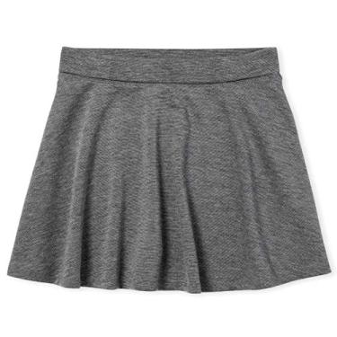 Imagem de The Children's Place Short feminino Ponte Knit Pull On, Dk Heather Gray Single, M