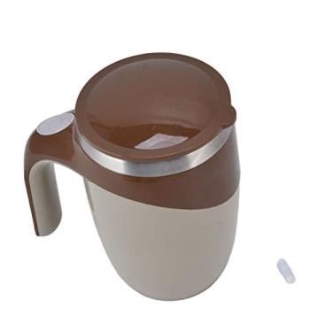 Imagem de 380ml caneca de caf¨¦ com agita??o autom¨¢tica autom¨¢tica copo de a?o inoxid¨¢vel com mistura magn¨¦tica multiuso para caf¨¦ leite ch¨¢ chocolate quente,Copo de mistura el¨¦trica, Caneca de caf¡§| com a