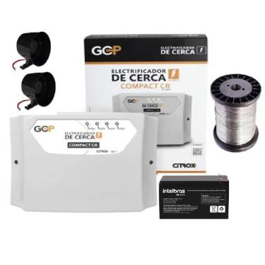 Imagem de Central De Choque E Alarme Para Cerca Elétrica Gcp Com Bateria Arame E