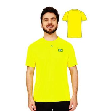 Imagem de Kanxa Camiseta 7597 Brasil Masculina Amarela