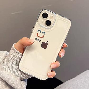 Imagem de Capa de telefone pintada transparente alfabeto smiley para iphone 13 12 11pro max mini x xs xr 7 8 plus se2020 capa de tpu bonito, transparente, para iphone 8