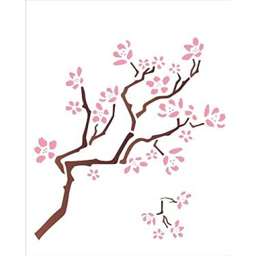 Imagem de Stencil de Plástico para Pintura OPA 20 x 25 cm - 1403 Cerejeira