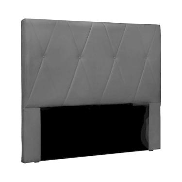 Imagem de Cabeceira Queen Size 1,60m Yves Veludo Preto Gran Belo