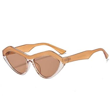 Imagem de Óculos de sol fashion olho de gato feminino masculino distintivo leopardo cor preta armação de lente óculos de sol de designer, C4, tamanho único