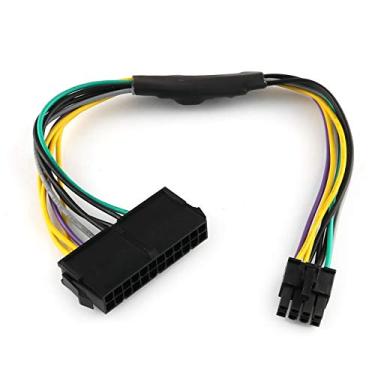 Imagem de E-outstanding Cabo adaptador de fonte de alimentação ATX PSU para placas-mãe, 28 polegadas 24 pinos para 8 pinos 18AWG