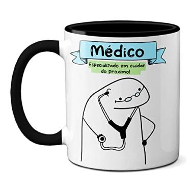 Imagem de Caneca Médico 6 Anos Estudando Para Estudar a Vida Toda (Preta)