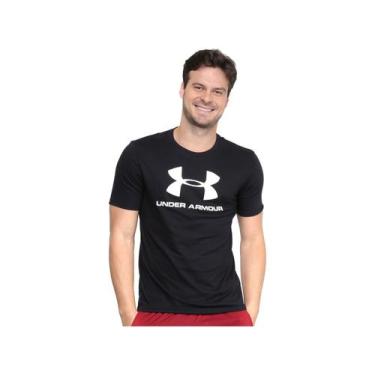 Imagem de Camiseta Under Armour Sportstyle Masculina - Preto E Branco