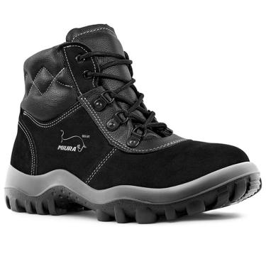 Imagem de Bota Epi Segurança Feminina Masculina Botina Nobuck Miura