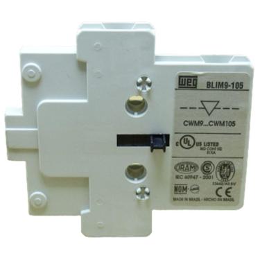 Imagem de Bloco Auxiliar Weg Blim09 CWM9 A CWM105 Intertravamento Mecânico sem Terminal Up6 20-25-30 Blim9-105