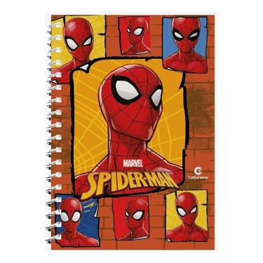 Imagem de Caderno Espiral Universitário Homem Aranha (Spider Man) 1 Matéria 80 Folhas Capa Dura Culturama